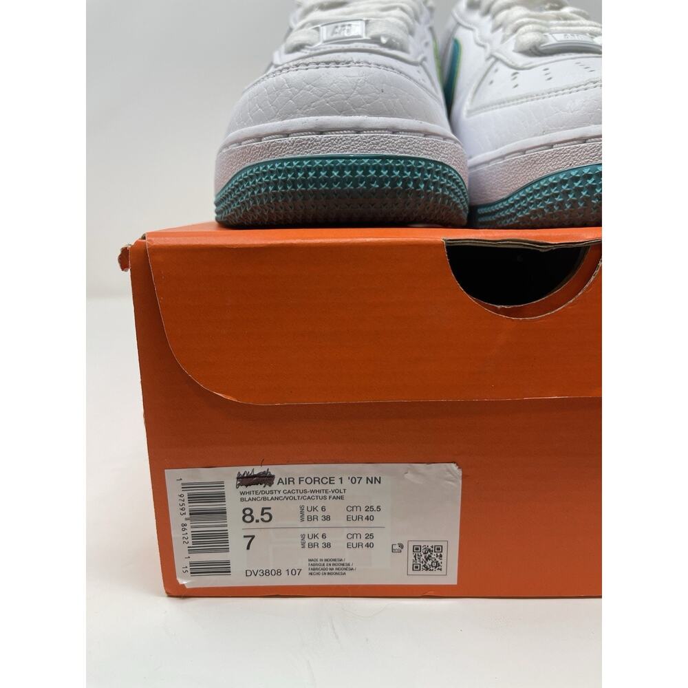 Nike‎ Air Force Women's 8.5 1, 07 NN Cactus-White-Volt DV3808 107 Retail $150 - Picture 2 of 10